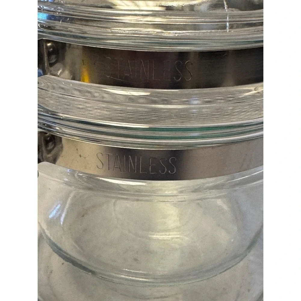 Vintage‎ PYREX 6283 Flameware Inner Pot  Glass Double Boiler W/ Lid 1.5 Quart